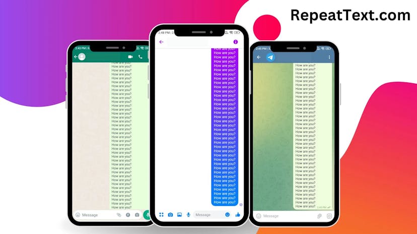 text repeat image